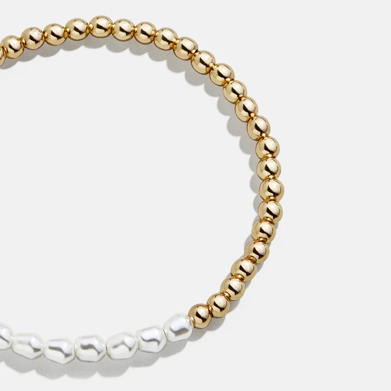 Pippa Pisa Bracelet - Gold/Pearl | BaubleBar