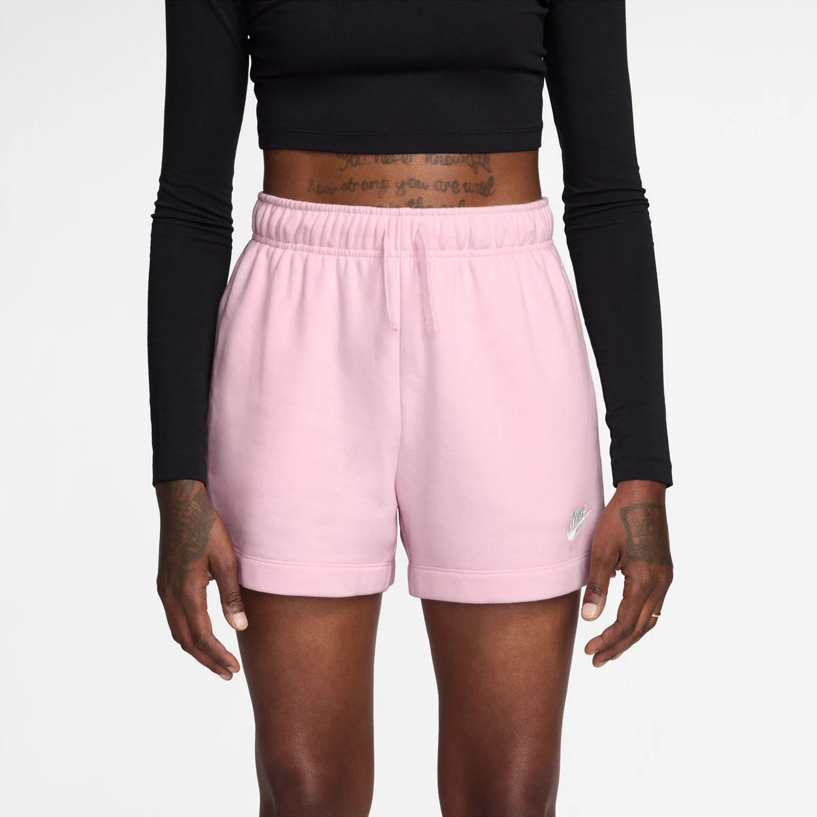 Women's Nike Sportswear Club Fleece Midrise Shorts, Size: XS, Pink Foam | Kohl's