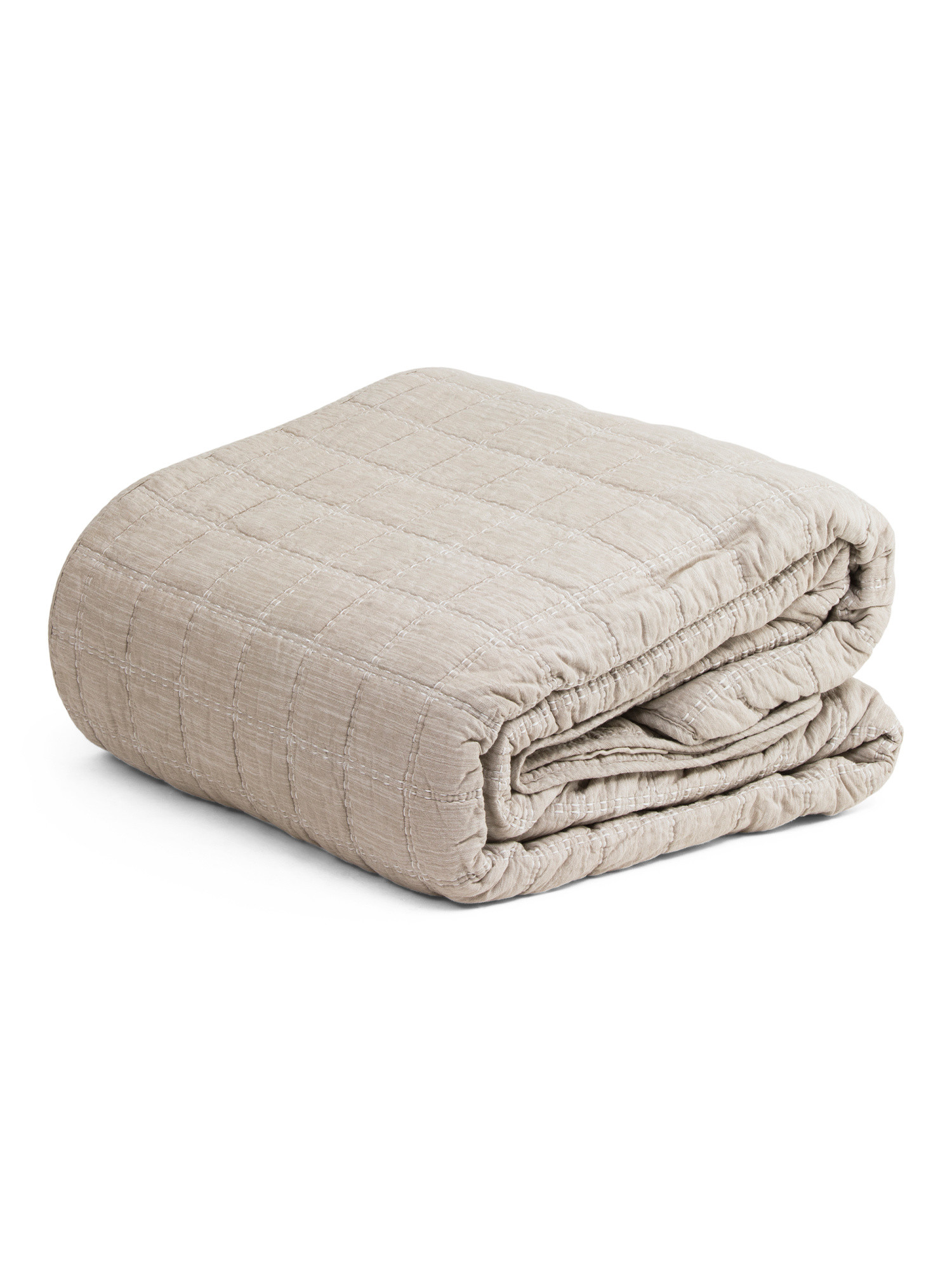 Cotton Slub Box Quilt Set | TJ Maxx