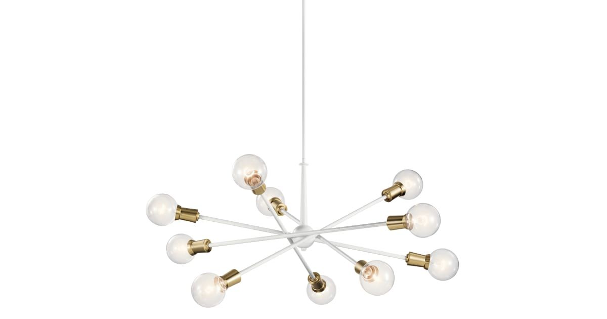 Kichler 43119WH Armstrong 10 Light 47" Wide | Build.com | Build.com, Inc.