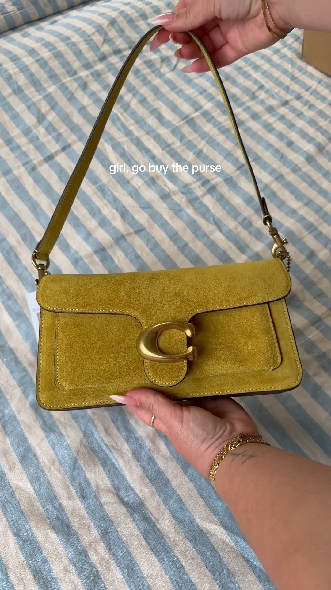 obsessed with my new coach tabby bag, she's sooo perf 🥹🌟🧚 // summer bags, summer purses, suede bag

#LTKSeasonal
