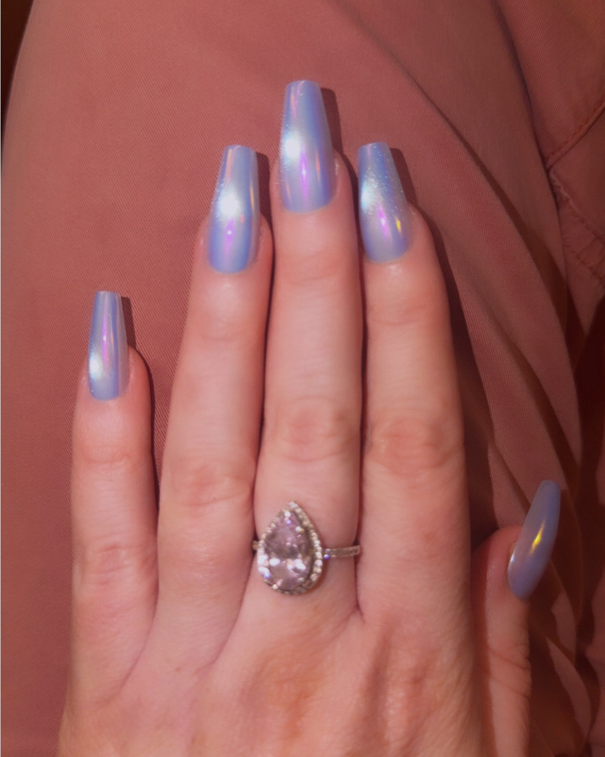 Soft blue chrome for spring 💙✨
These are the kind of nails that make everything feel put together… even on busy mom days. 

#LTKmomlife #LTKgrwm #LTKBeauty