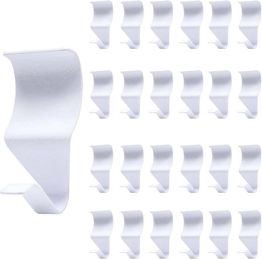 Biaungdo Vinyl Siding Hooks, White, 24 Pcs | Amazon (US)