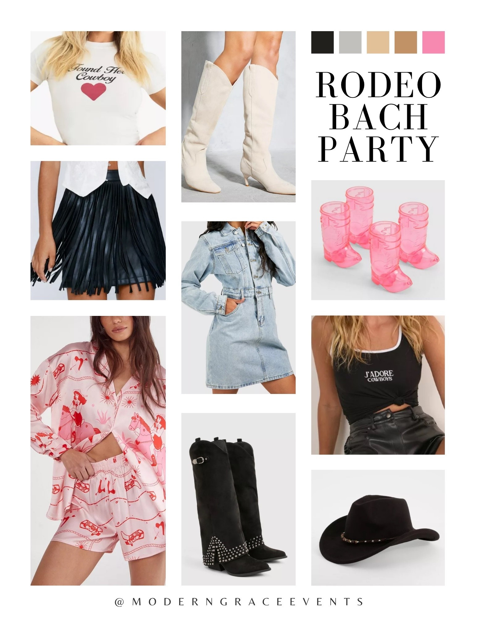 Last Rodeo bachelorette party theme! 🖤🤎🩷

#LTKParties #LTKWedding #LTKShoeCrush