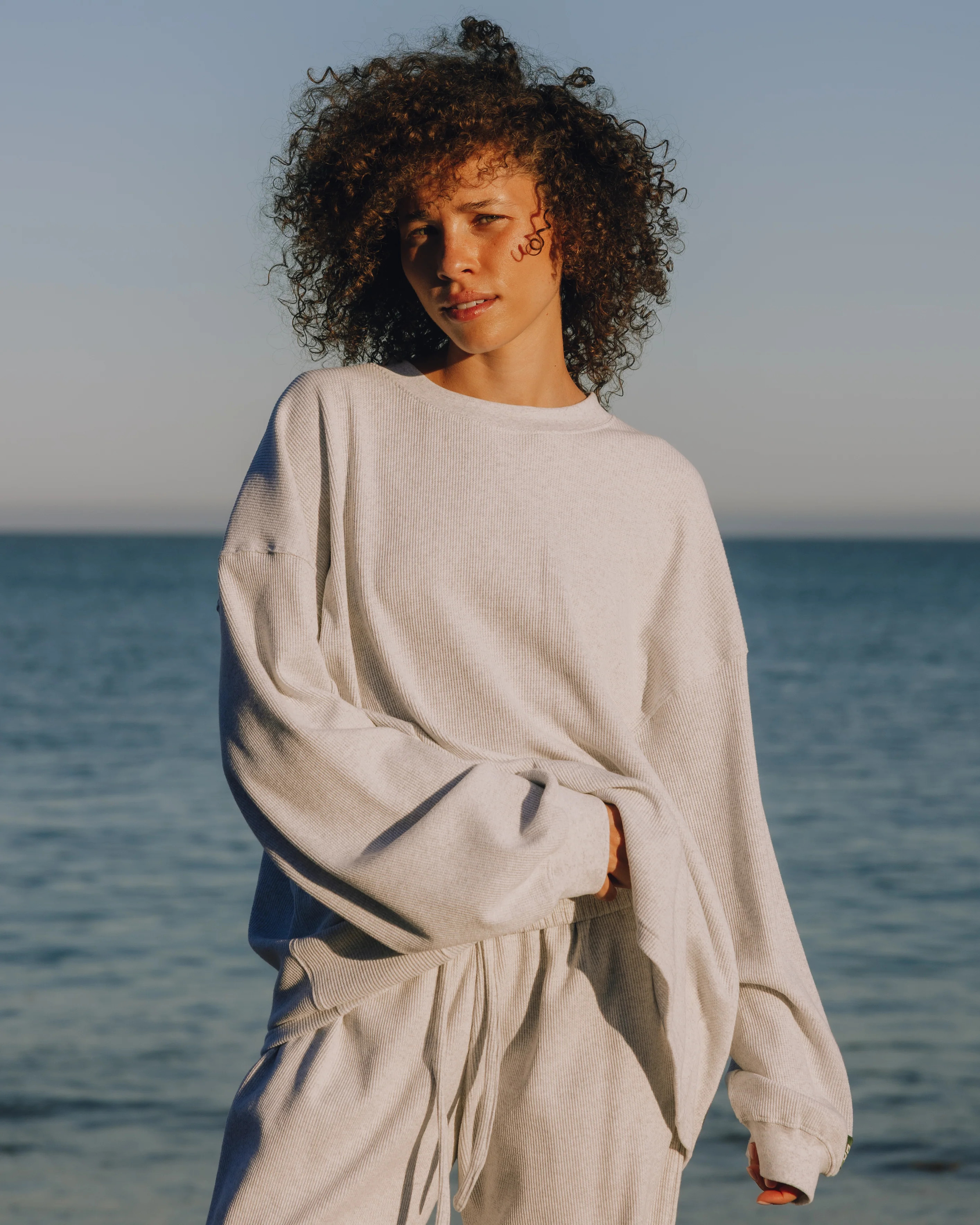 Oversized Thermal - Light Grey | Daily Drills LLC