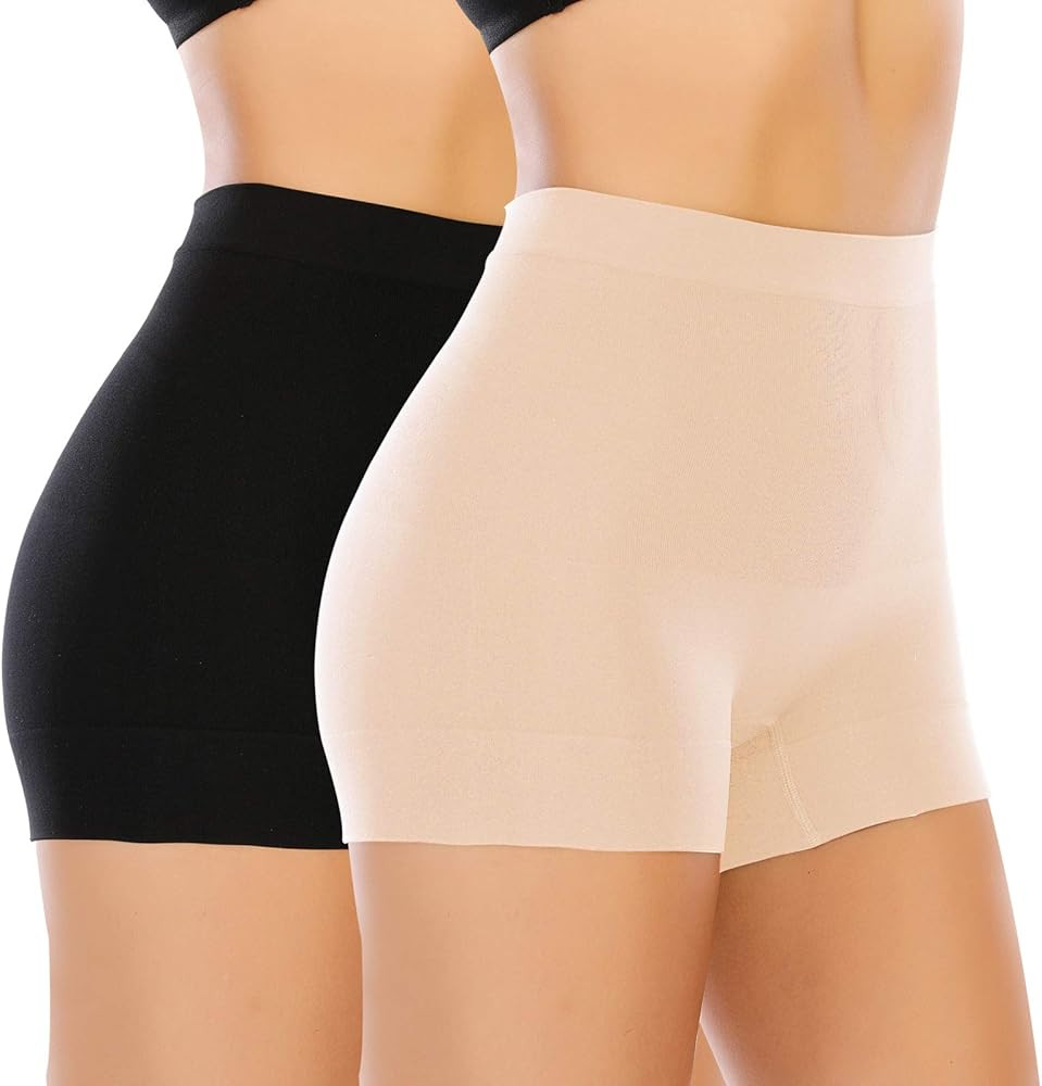 Womens Seamless Shaping Boyshorts Panties Tummy Control Underwear Slimming Shapewear Shorts | Amazon (US)