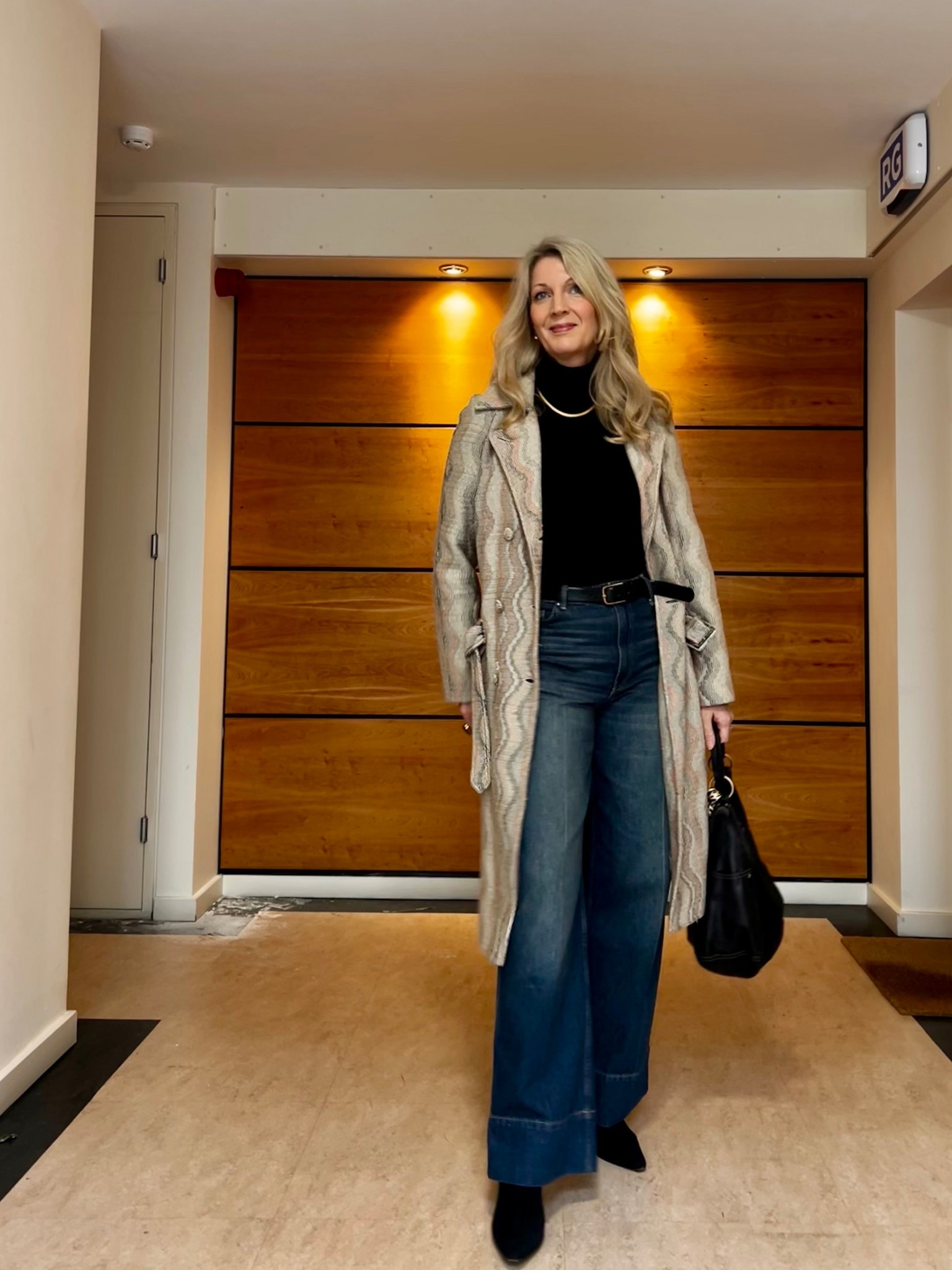  Coat outfits | statement coat | roll neck jumper | wide jeans | boots

#LTKover50style #LTKCyberWeek #LTKstyletip