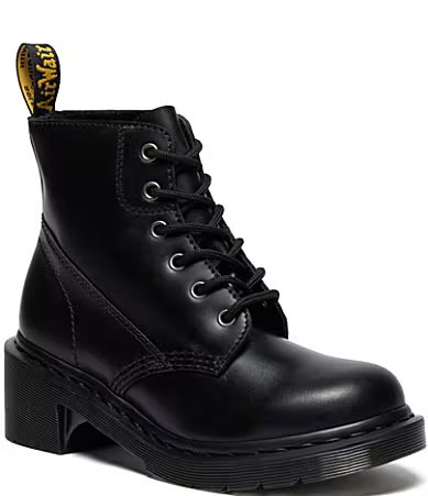 Dr. Martens Women's Alderstone Lace Up Leather Combat Booties - 11 | Dillard's