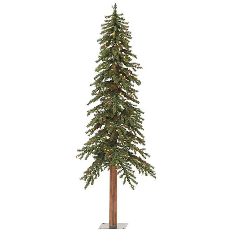 5 ft. Multi-Lit Natural Alpine Christmas Tree | Kirkland's Home