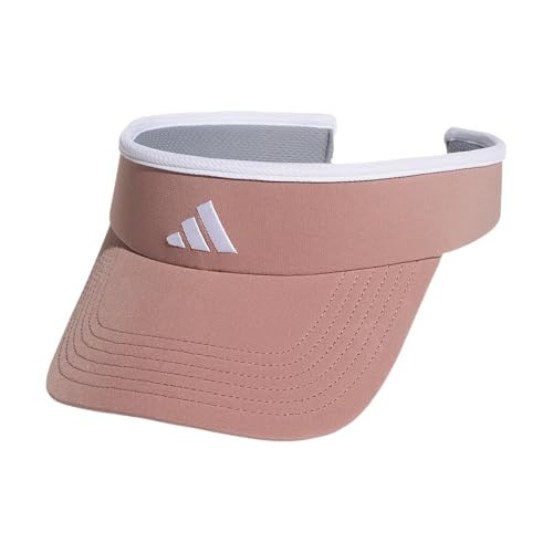 adidas Women's Visor – Match Athletic Clip-On Sun Hat for Sport & Training, Warm Clay Pink/White/2.0 | Amazon (US)
