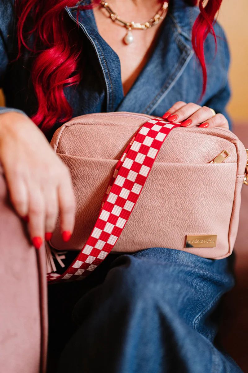 Lizzie Checkered Adjustable Bag Strap | modern+chic