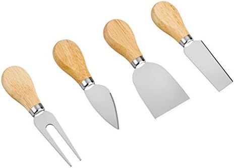 4 Cheese Knives Set-Mini Knife, Butter Knife, Spatula & Fork | Amazon (US)