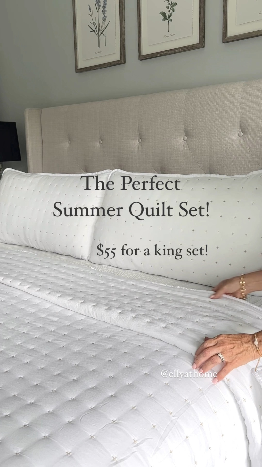 The perfect summer quilt set, includes lightweight quilt and shams! From WDCozy! $55 for king size! Available in many sizes. Machine washable. I love it in my primary bedroom, but would love to add one to my guest room! 

#LTKHome #LTKStyleTip #LTKSaleAlert