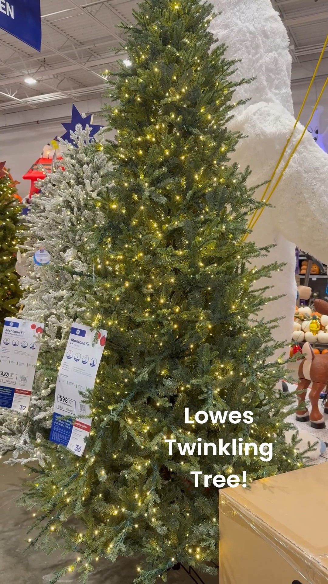 Lowe’s twinkling tree! 

#LTKSeasonal #LTKHome #LTKStyleTip