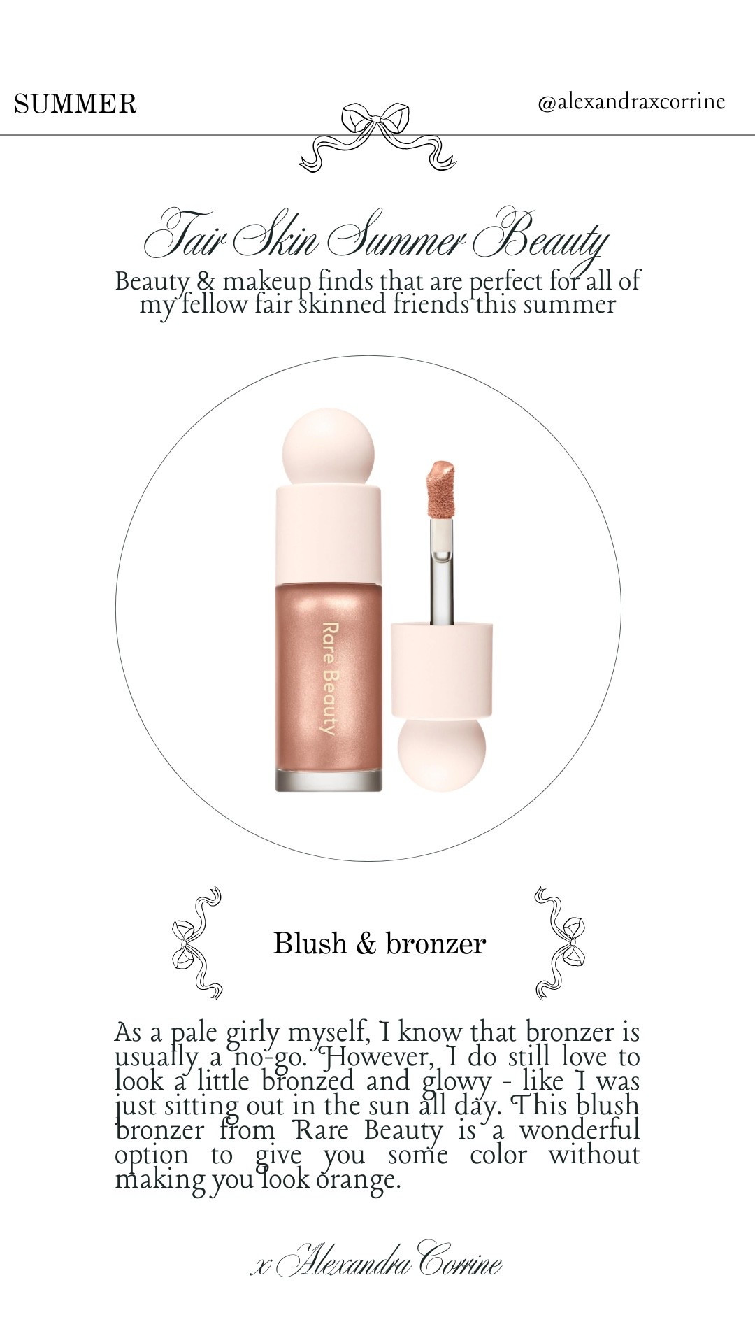 Fair skin summer beauty 🩰 beauty & makeup finds that are perfect for all of my fellow fair skinned friends this summer 🥂

Beauty, makeup, fair skin, pale girl, skincare, summer makeup trends, summer beauty, spf, sunscreen, skin tint, blush, bronzer, glowy skin, Sephora

#LTKSeasonal #LTKBeauty