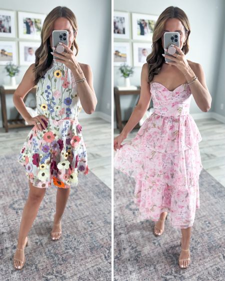 Graduation dresses under $100! Graduation party. Graduation guest. Wedding guest dress. Summer dress. Spring dress. Floral dress. 

Left: XS with adjustable straps
Right: XS - bust is a little big on me but otherwise love the fit. I think adding double sided tape to my bra would help!

#LTKwedding #LTKtravel #LTKparties