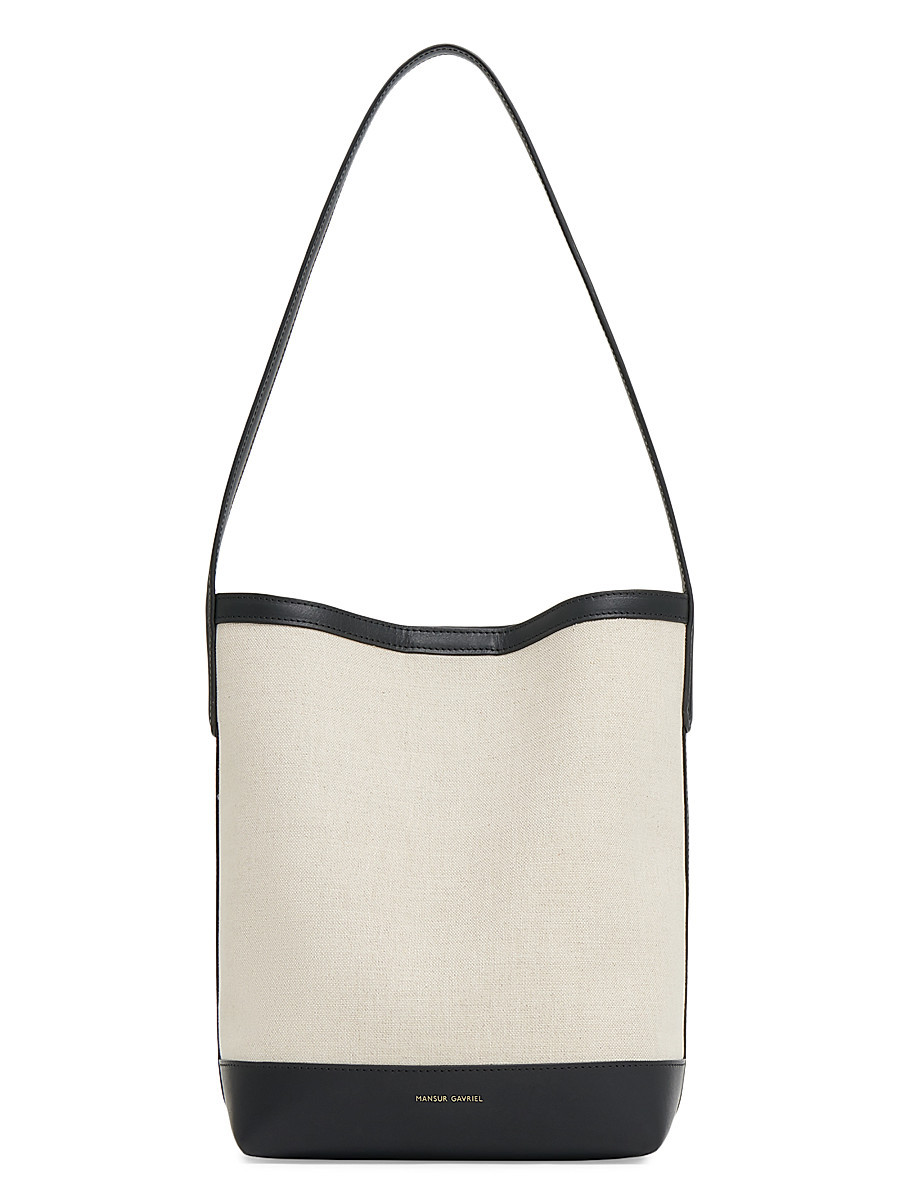 Women's Small Everyday Cabas Tote Bag - Natural And Black | Saks Fifth Avenue
