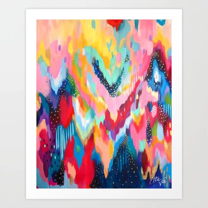 Brushstroke no.100 Vertical Art Print | Society6