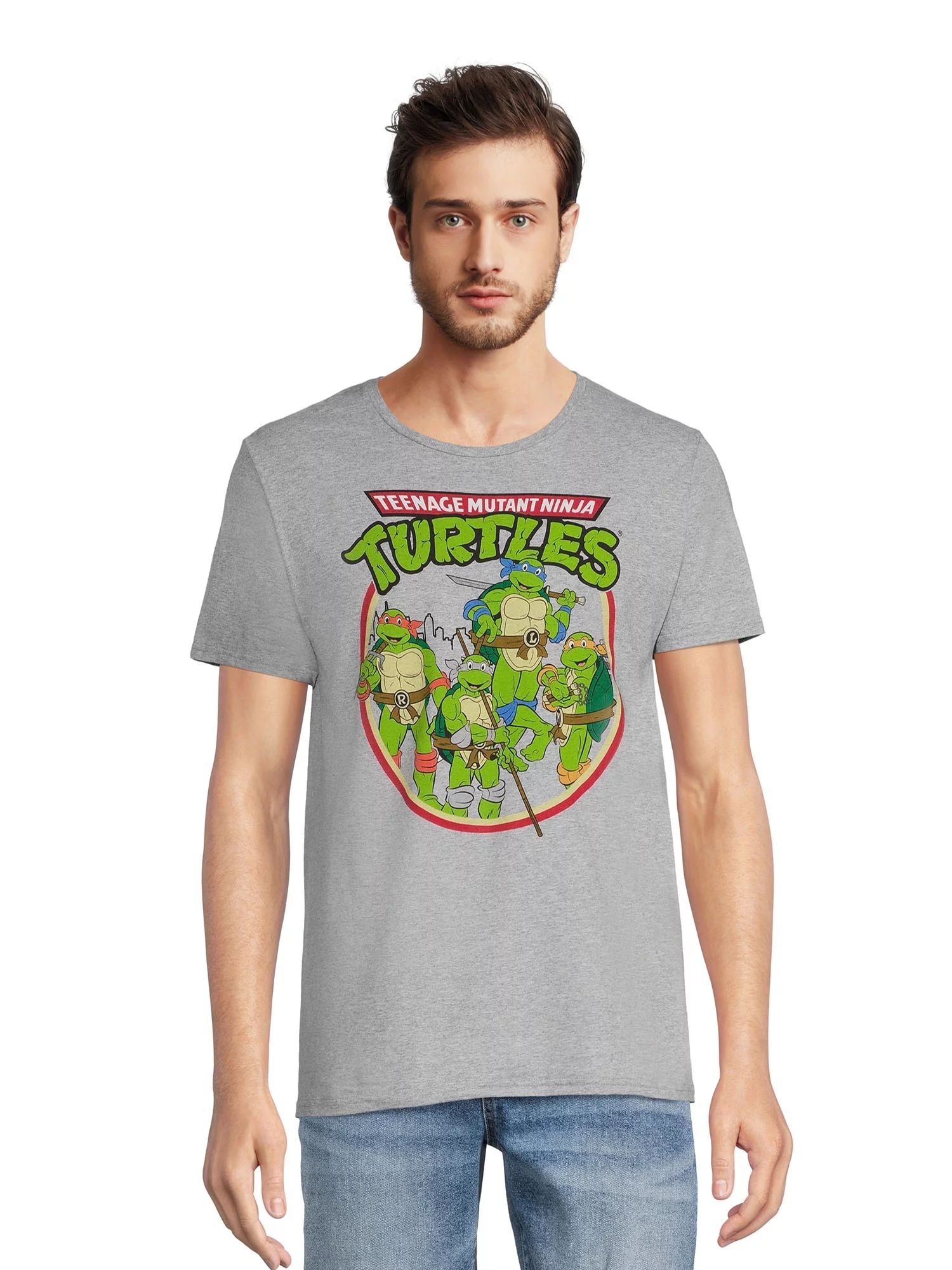Teenage Mutant Ninja Turtles Men’s Graphic Tee with Short Sleeves, Size S-3XL | Walmart (US)
