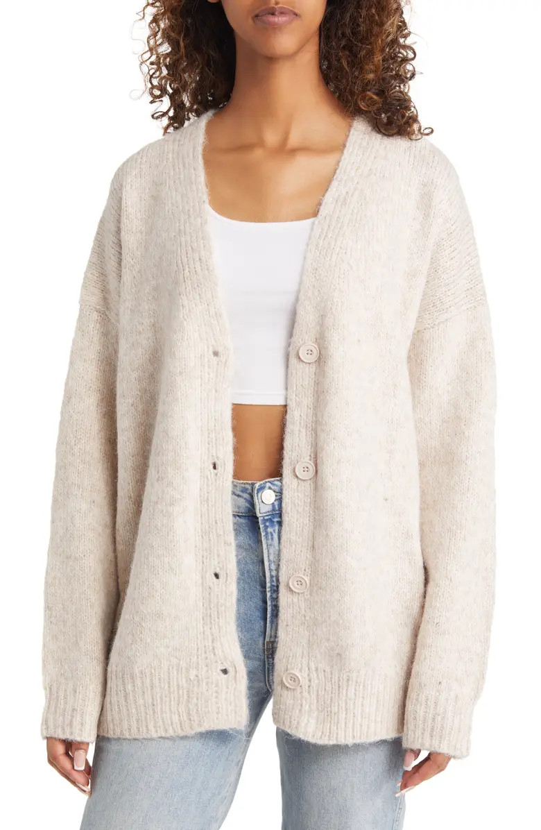 Topshop V-Neck Midi Cardigan | Nordstrom | Nordstrom