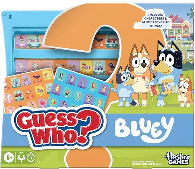 Hasbro Gaming Guess Who? Bluey Edition Game | Bluey Characters and Objects | Fun Kids Board Games... | Amazon (US)