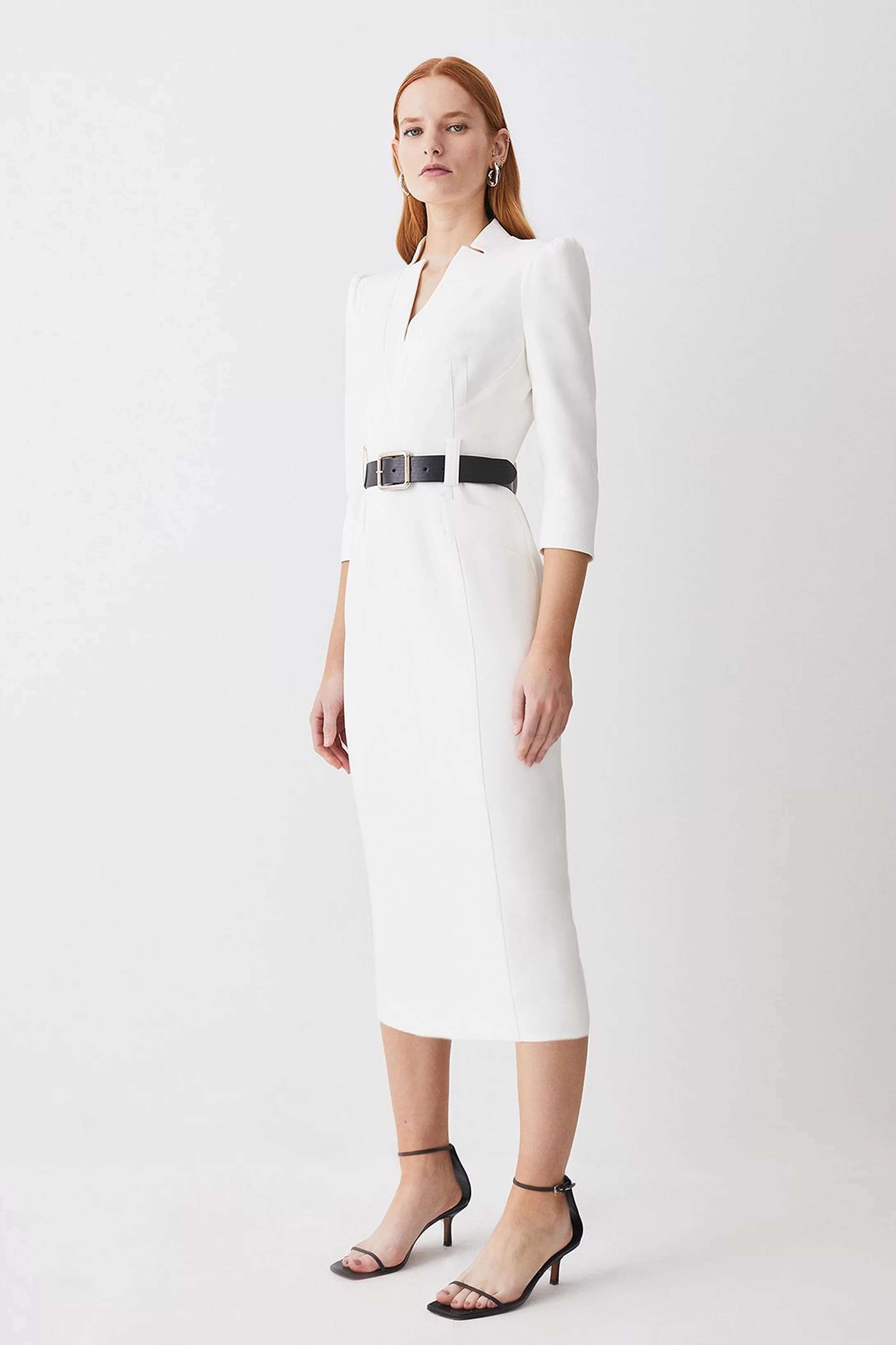 Forever Belted Midi Dress | Karen Millen US
