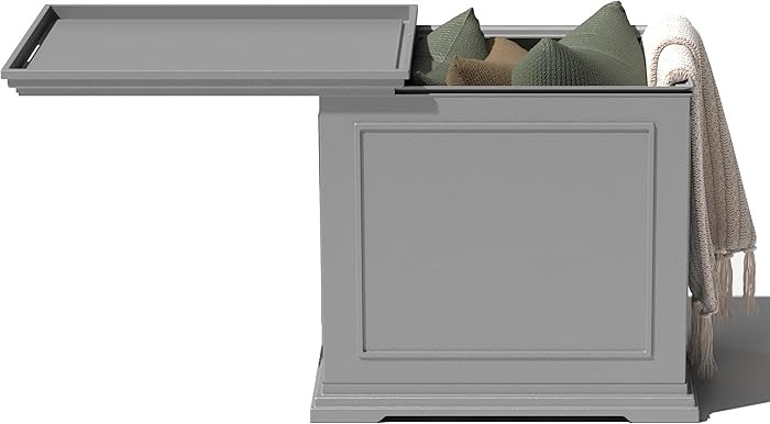 Veradek Brixton Tray Table - 2-in-1 Outdoor Side Table with Storage and Tray for Patio/Porch | Du... | Amazon (US)
