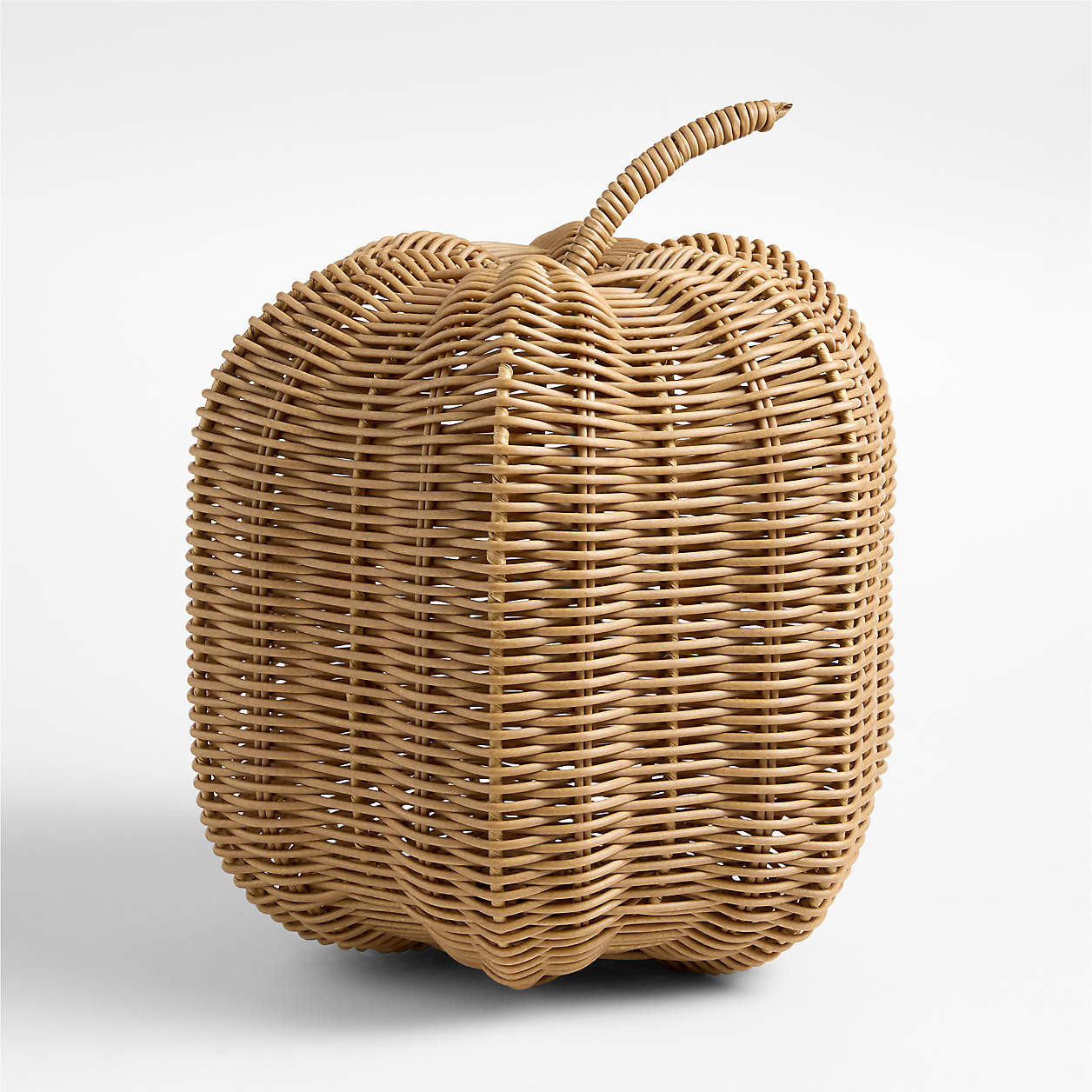 Conway Indoor/Outdoor Large Rattan Pumpkin + Reviews | Crate & Barrel | Crate & Barrel