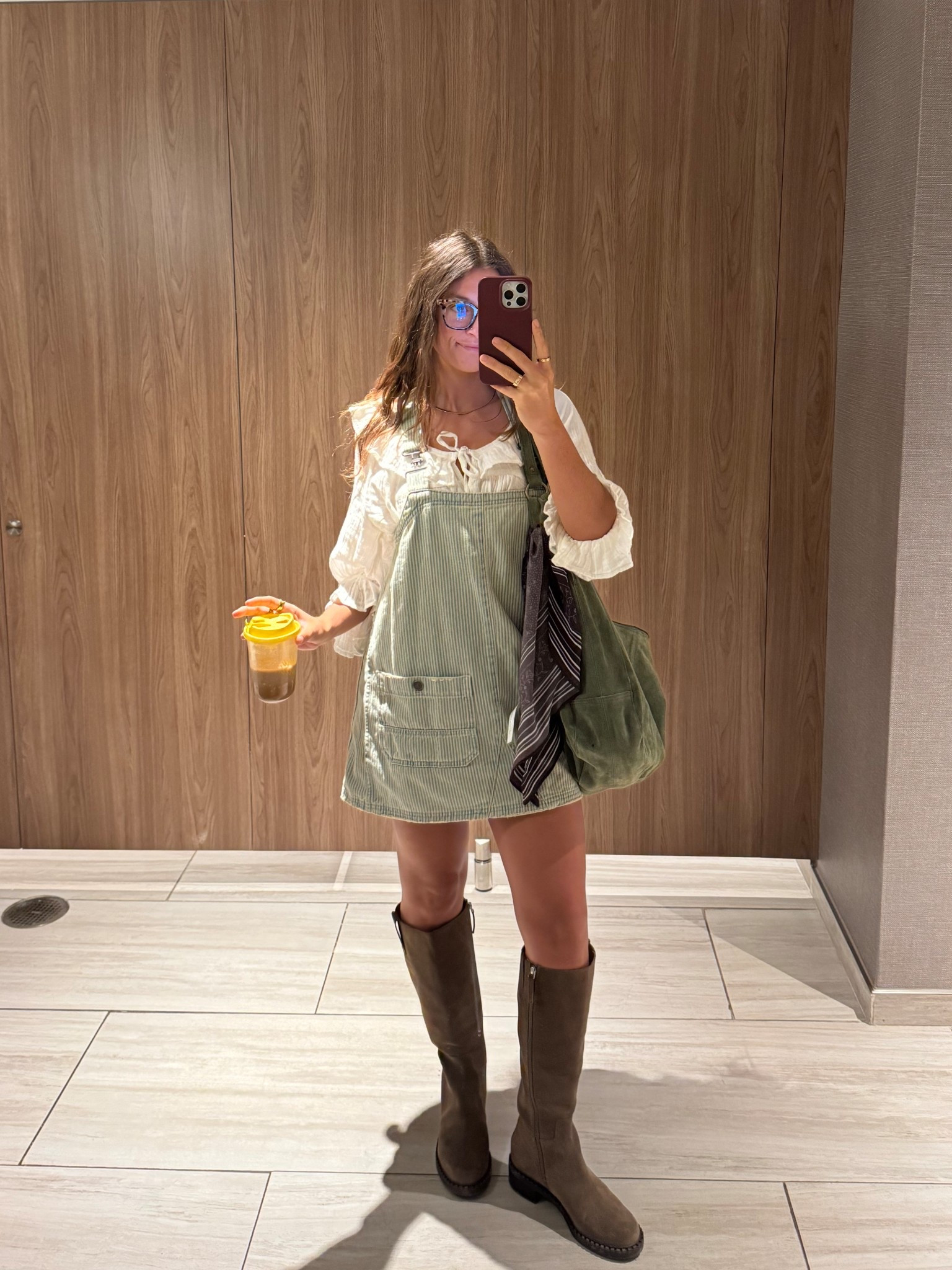 outfit of the day! One of my fav pre fall fits 
Dress: XS 
Top: XS (fits oversized)
Boots: true to size or a little small 


#LTKCon #LTKSeasonal #LTKFallSale