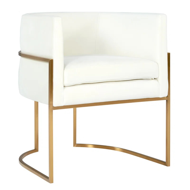 Velvet Upholstered Metal Arm Chair | Wayfair North America