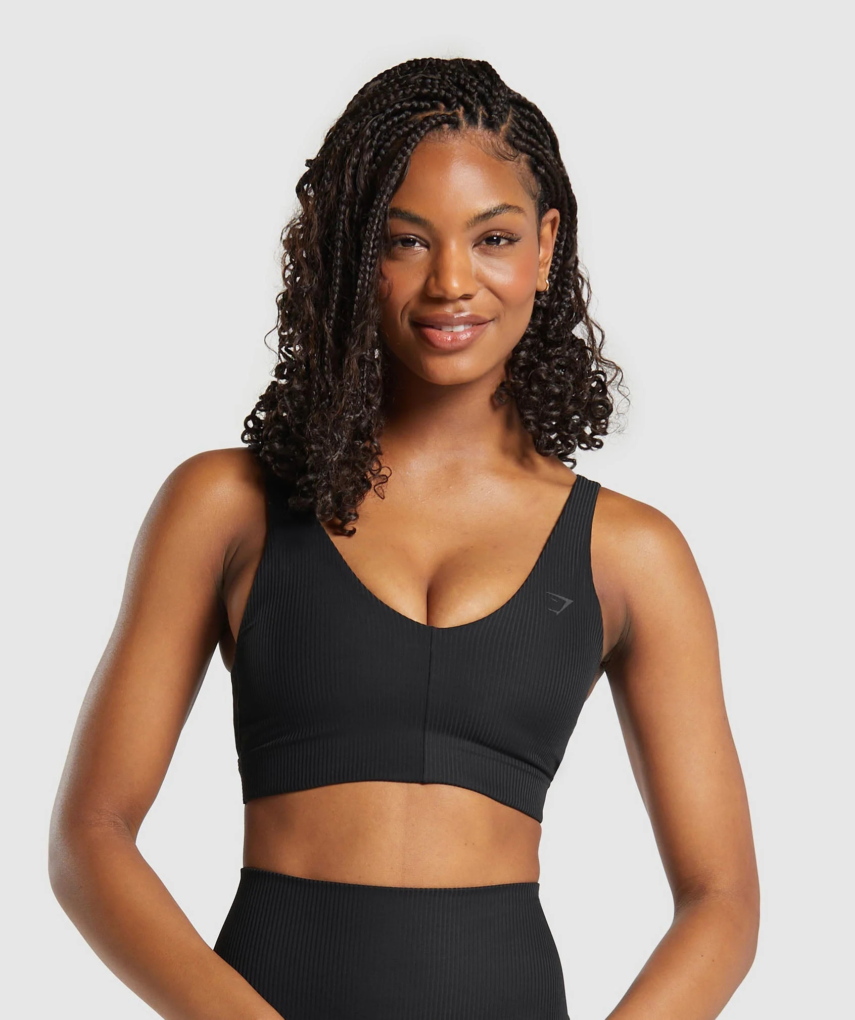 Gymshark Ribbed Sports Bra - Black | Gymshark US