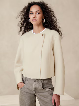 Estero Double-Faced Cropped Jacket | Banana Republic (US)