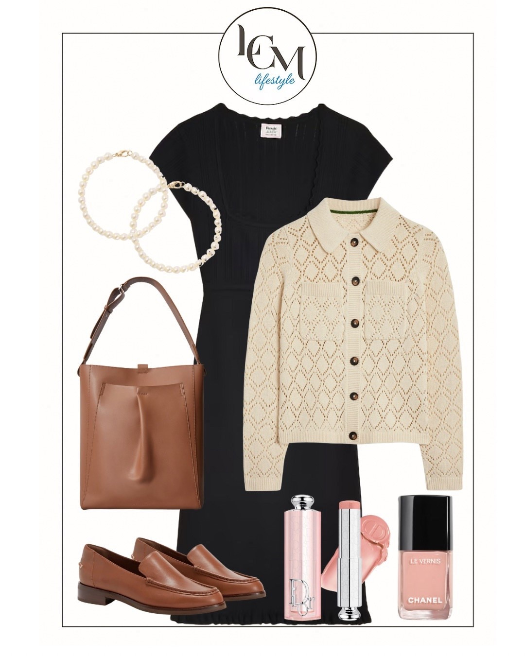 Hi - how is your day going? 
A black dress + crochet cardi = effortless elegance. Polished pearls, loafers, and soft blush accents make this look timeless and elevated. Loving this chic neutral moment!

#LTKClassic #NeutralStyle #EffortlessChic #FallOutfit #LTKunder100
#LCMLifestyle

#LTKWorkwear #LTKBeauty #LTKMidsize