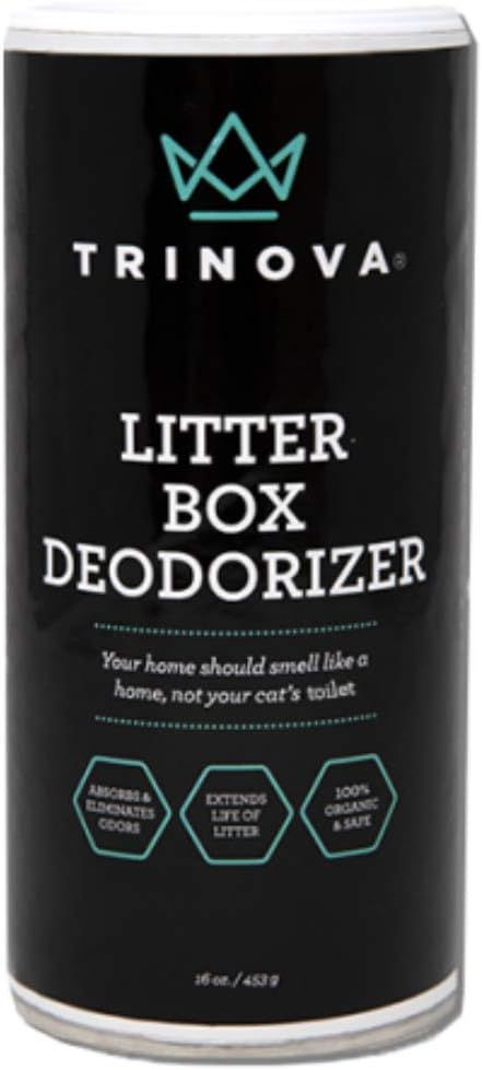 TriNova Kitty Litter Box Deodorizer - 100% Bio-Based, Hypoallergenic, Fragrance Free Odor Elimina... | Amazon (US)