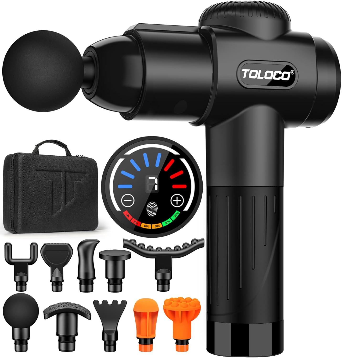TOLOCO Massage Gun, Deep Tissue Back Massage for Athletes for Pain Relief, Percussion Massager wi... | Amazon (US)