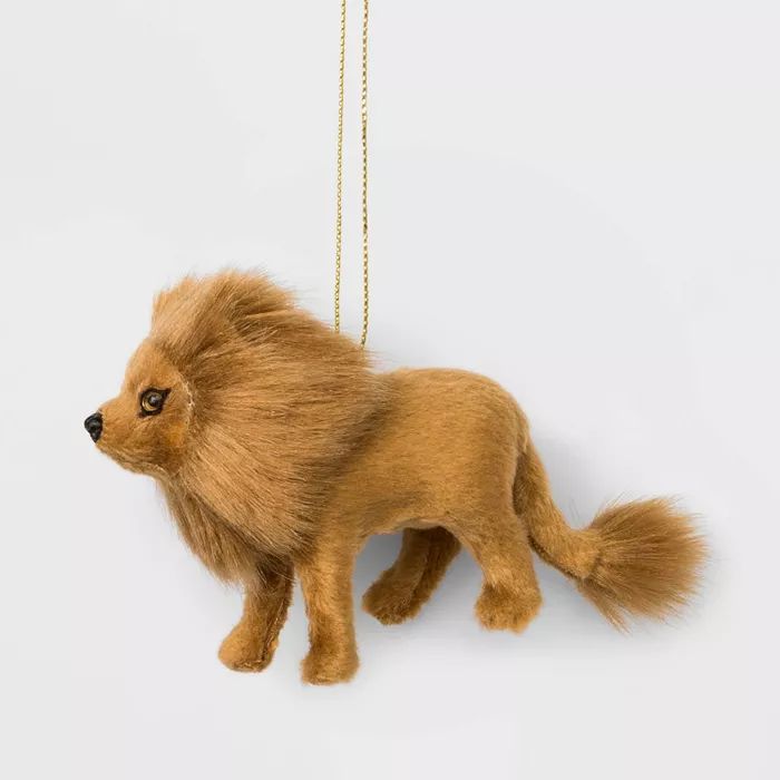 Faux Fur Safari Lion Christmas Ornament - Wondershop™ | Target