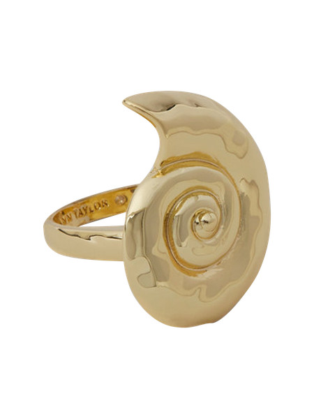 Textured Metal Shell Ring | Ann Taylor