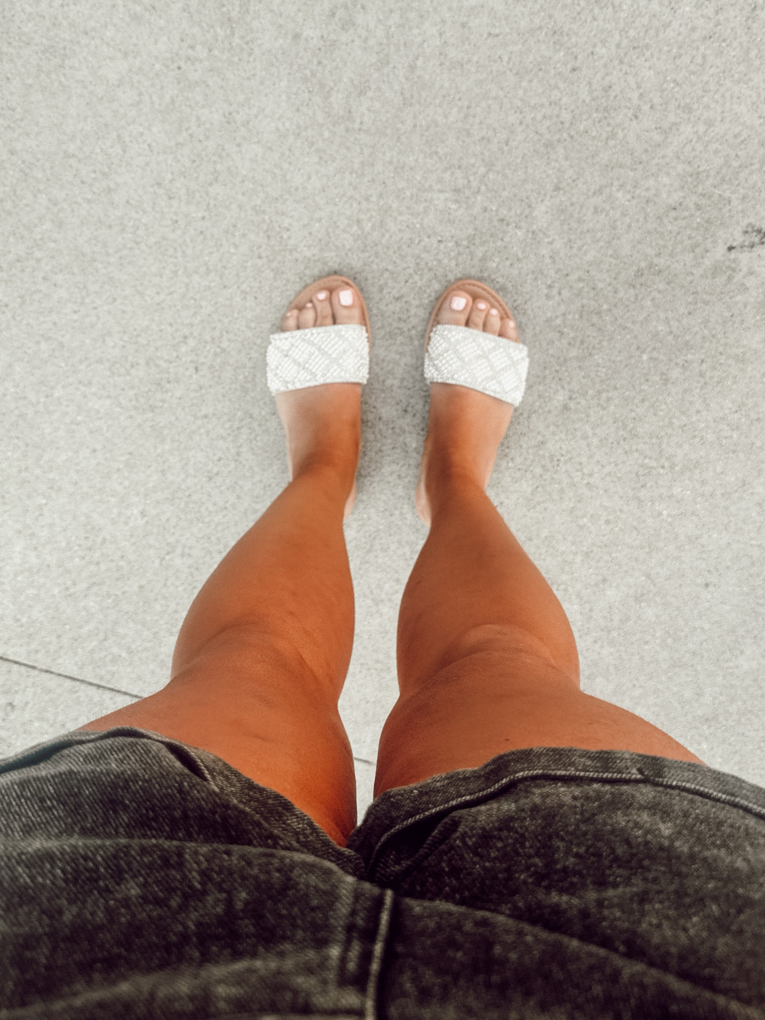 These sandals can dress up any outfit and also be worn with a casual outfit too! The pearl detail gives it a classy look. I'm wearing size 7 and they fit true to size. They come in pink and those ones are on sale for $8!! #summersandals #sandals #pinklily #pinklilysale #pinklilysandals #pearlsandals #white sandals #shoesale #pinklilyshoes

#LTKsalealert #LTKunder50 #LTKshoecrush