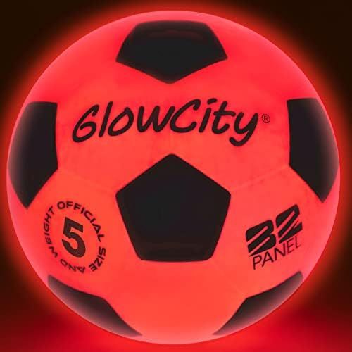 Glow in The Dark Soccer Ball- Light Up, Indoor or Outdoor Soccer Balls with 2 LED Lights and Pre-... | Amazon (US)
