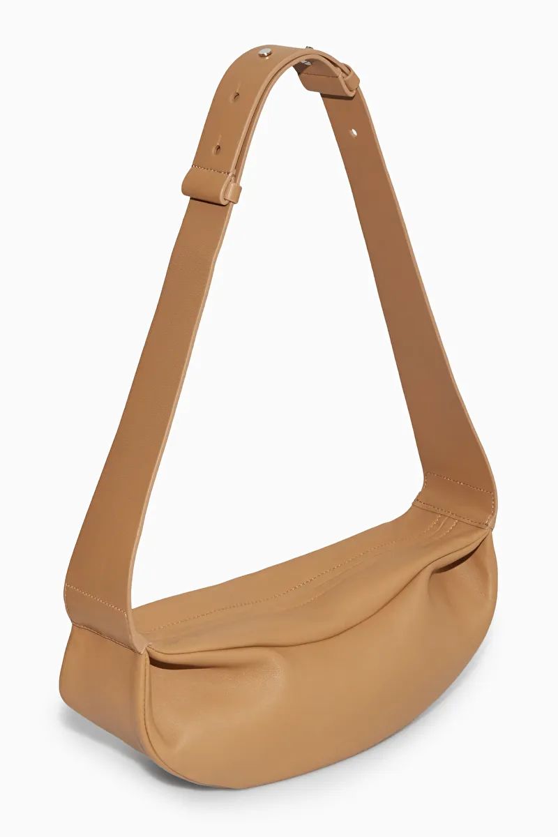 LEATHER CROSSBODY BAG - BEIGE - Bags - COS | COS (US)