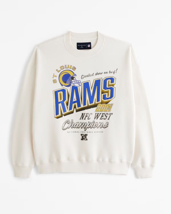 Men's St. Louis Rams Graphic Crew Sweatshirt | Men's Tops | Abercrombie.com | Abercrombie & Fitch (US)