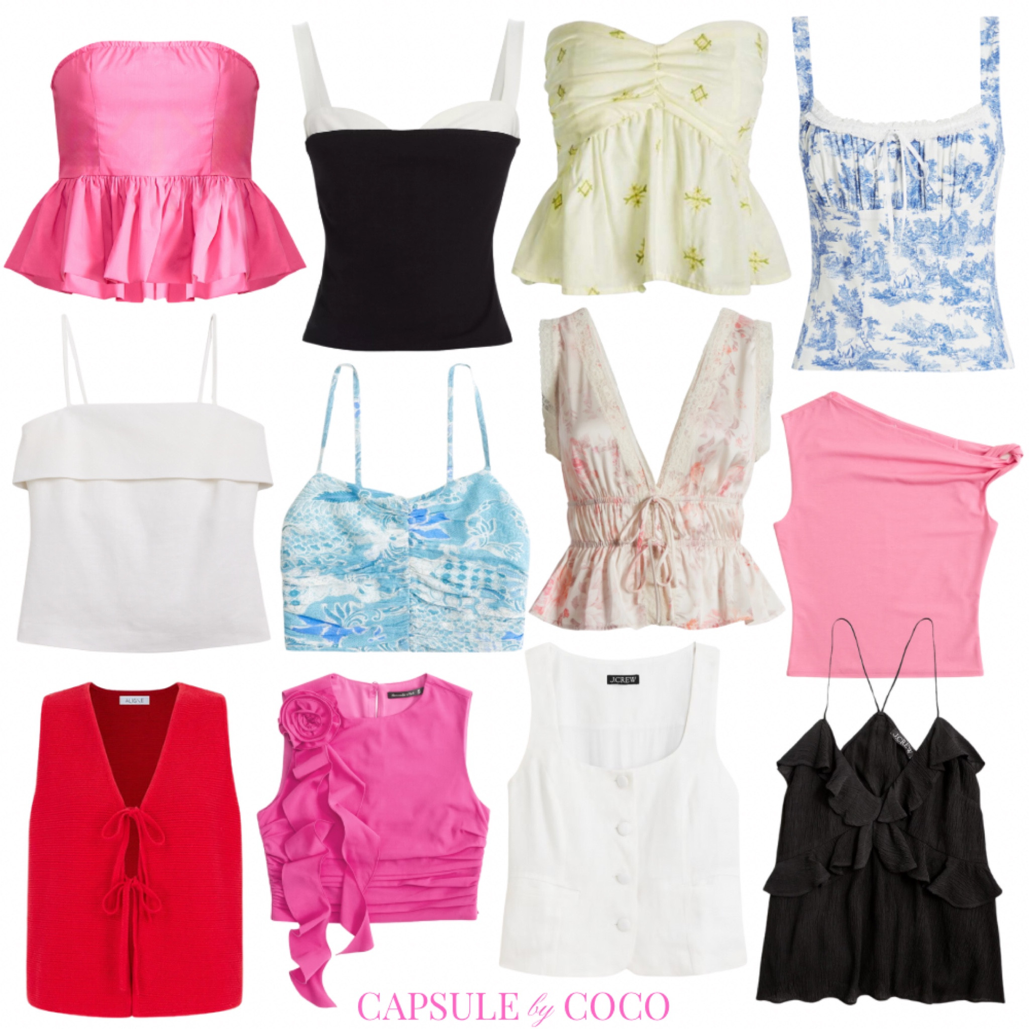 TOPS! 

Jean shorts and a top, summer tops, summer blouses, summer outfit, summer outfits, cute tops, denim shorts and a top, going out, preppy top, preppy tops, crochet top, crochet tops, bodysuit, bodysuits, CapsuleByCoCo

#LTKSeasonal #LTKStyleTip