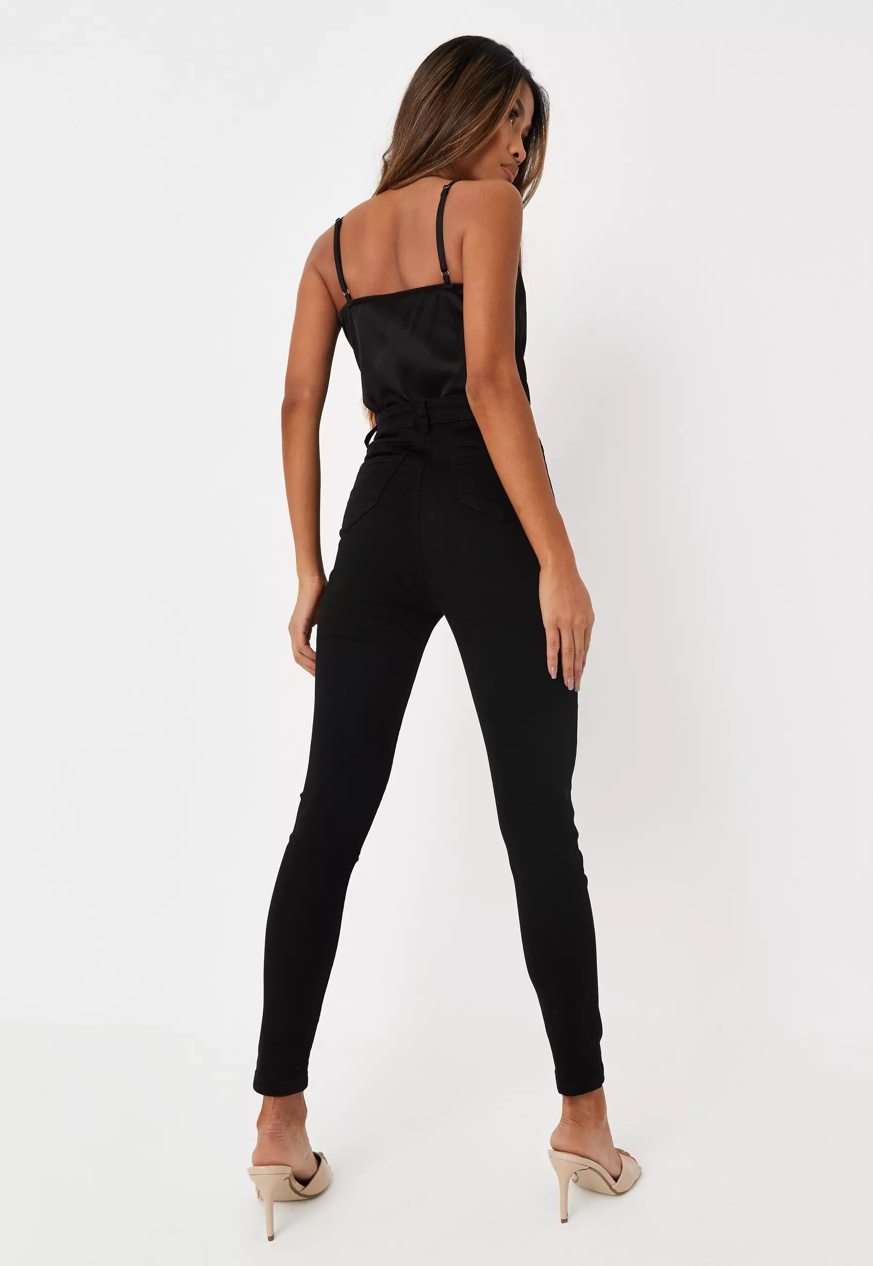 Recycled Black Vice Skinny Jeans | Missguided (UK & IE)