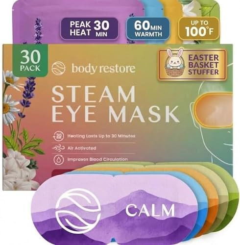 Body Restore Heated Eye Mask 30 Pack – Easter Basket Stuffers, Easter Birthday Gifts for Women ... | Amazon (US)