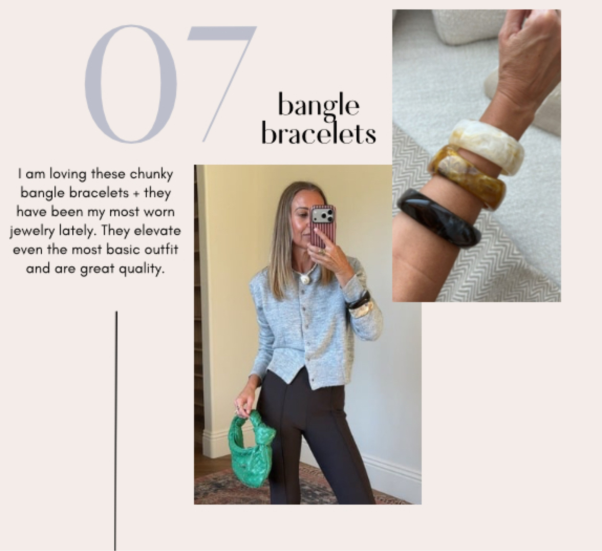 Bangle bracelets 