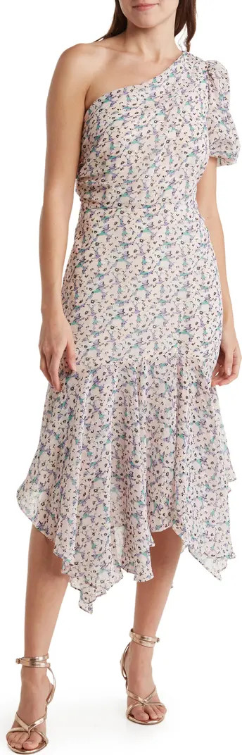 Santorini One-Shoulder Asymmetrical Midi Dress | Nordstrom Rack