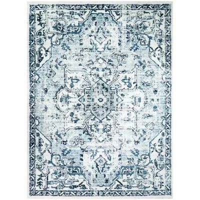 Shanklin Power Loom Pale Blue Rug Bungalow Rose Rug Size: Rectangle 5'3" x 7' | Wayfair North America