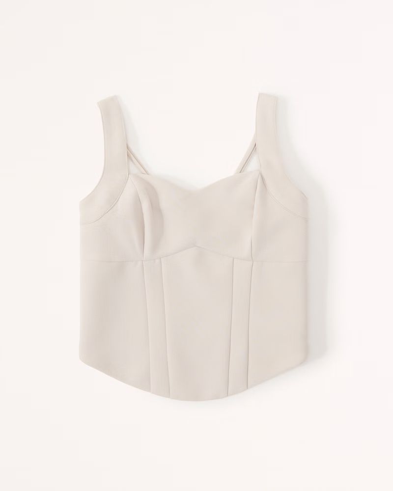 Tailored Corset Top | Abercrombie & Fitch (US)