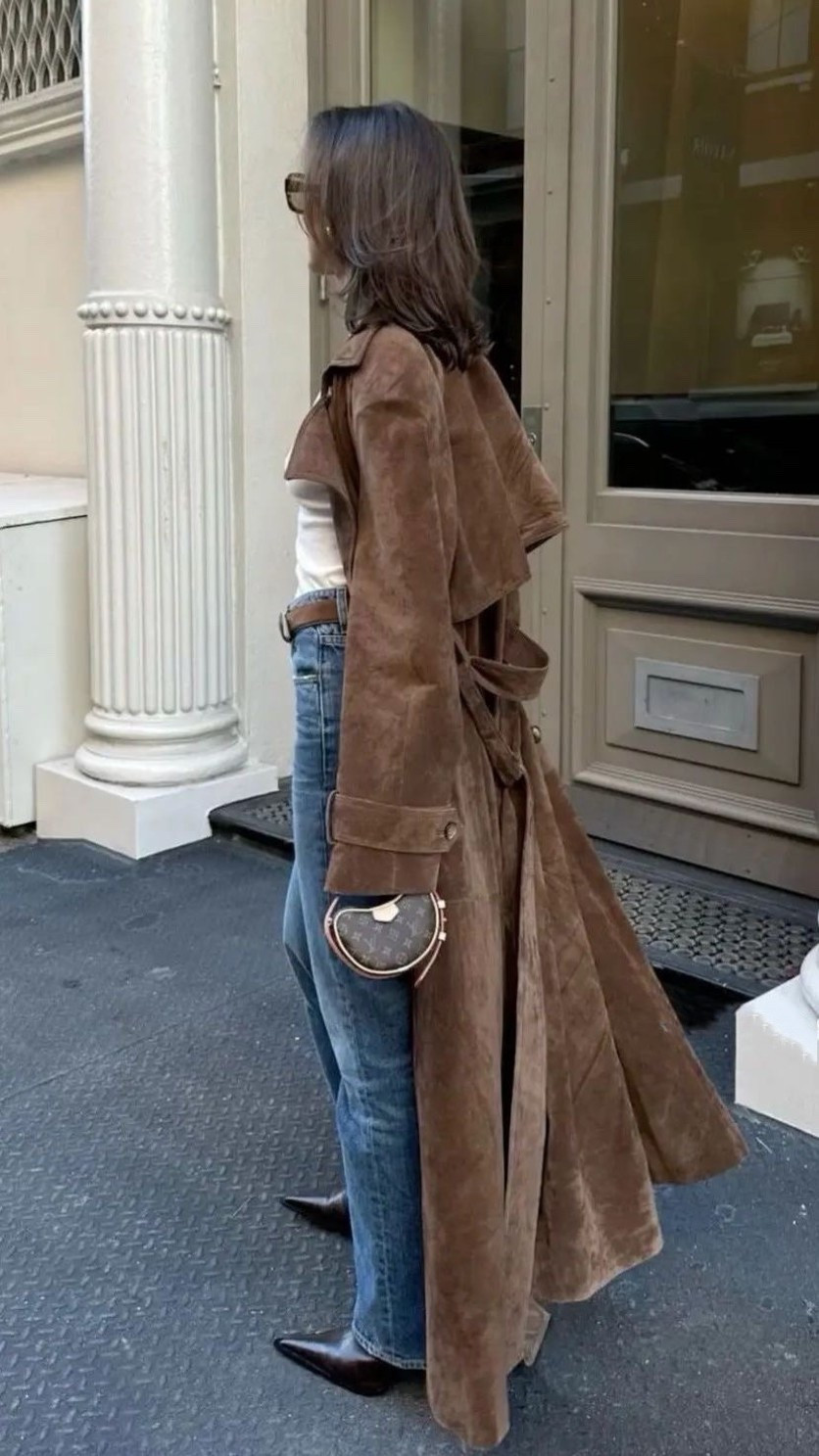 WINTER TREND ALERT!! SUEDE TRENCH COAT 

#LTKootd #LTKgrwm #LTKStyleTip