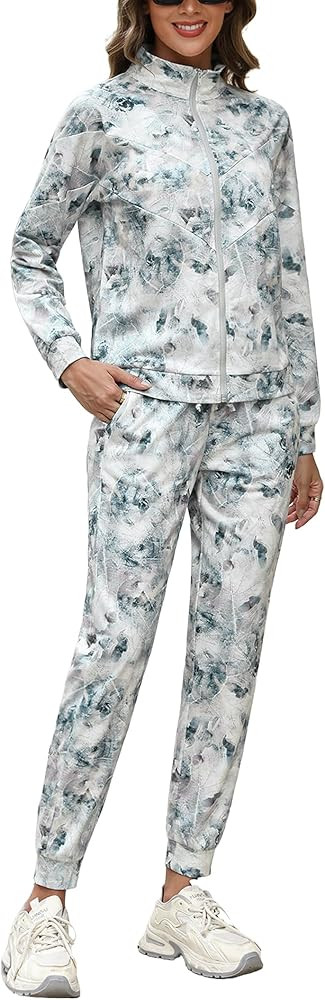 Marvmys Women's Tracksuit Set 2 Piece Sweatsuit Outfits Long Sleeve Zip Up Lounge Jogger Set with... | Amazon (US)